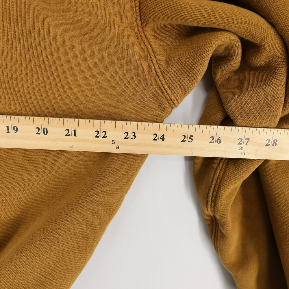 Yeezy Gap Perfect Hoodie Mens M Brown Double Layer Heavyweight Boxy Cropped - Picture 5 of 10